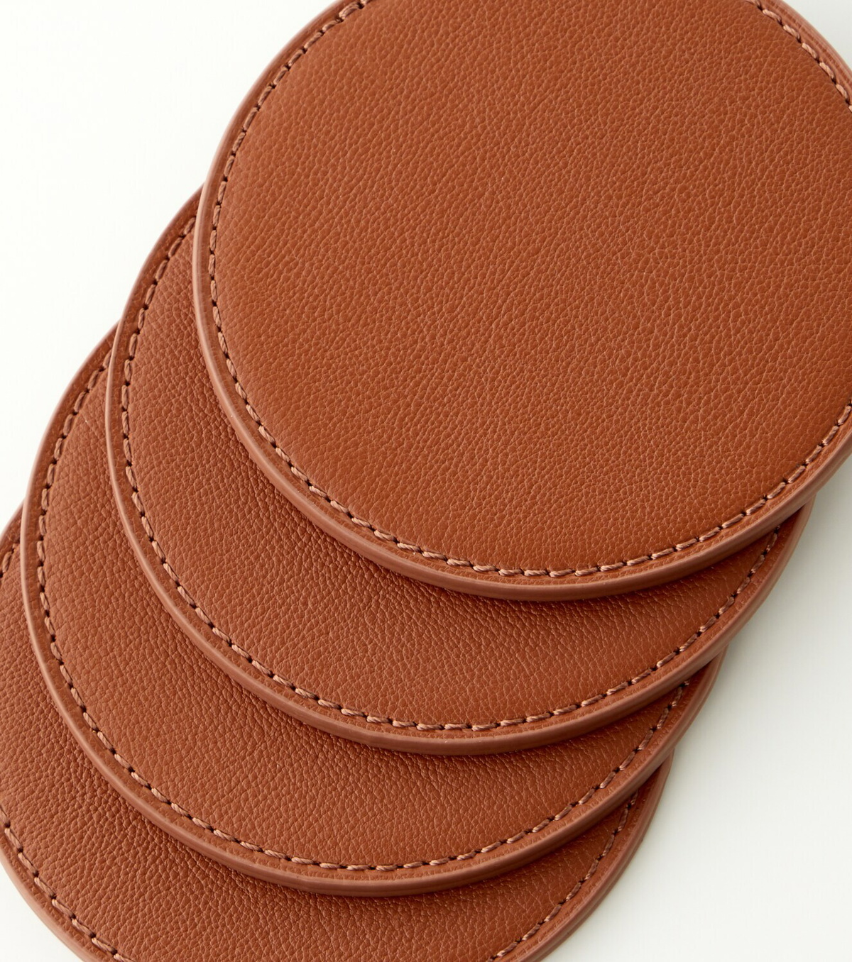 Georg Jensen Sky set of 4 leather coasters by Aurélien Barbry