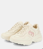 Gucci Rhyton leather sneakers
