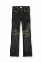 Diesel Distressed leather pants - Pants Mens in Black