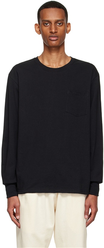Photo: Bather Black Organic Cotton Long Sleeve T-Shirt