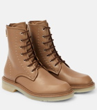 Max Mara Leather combat boots