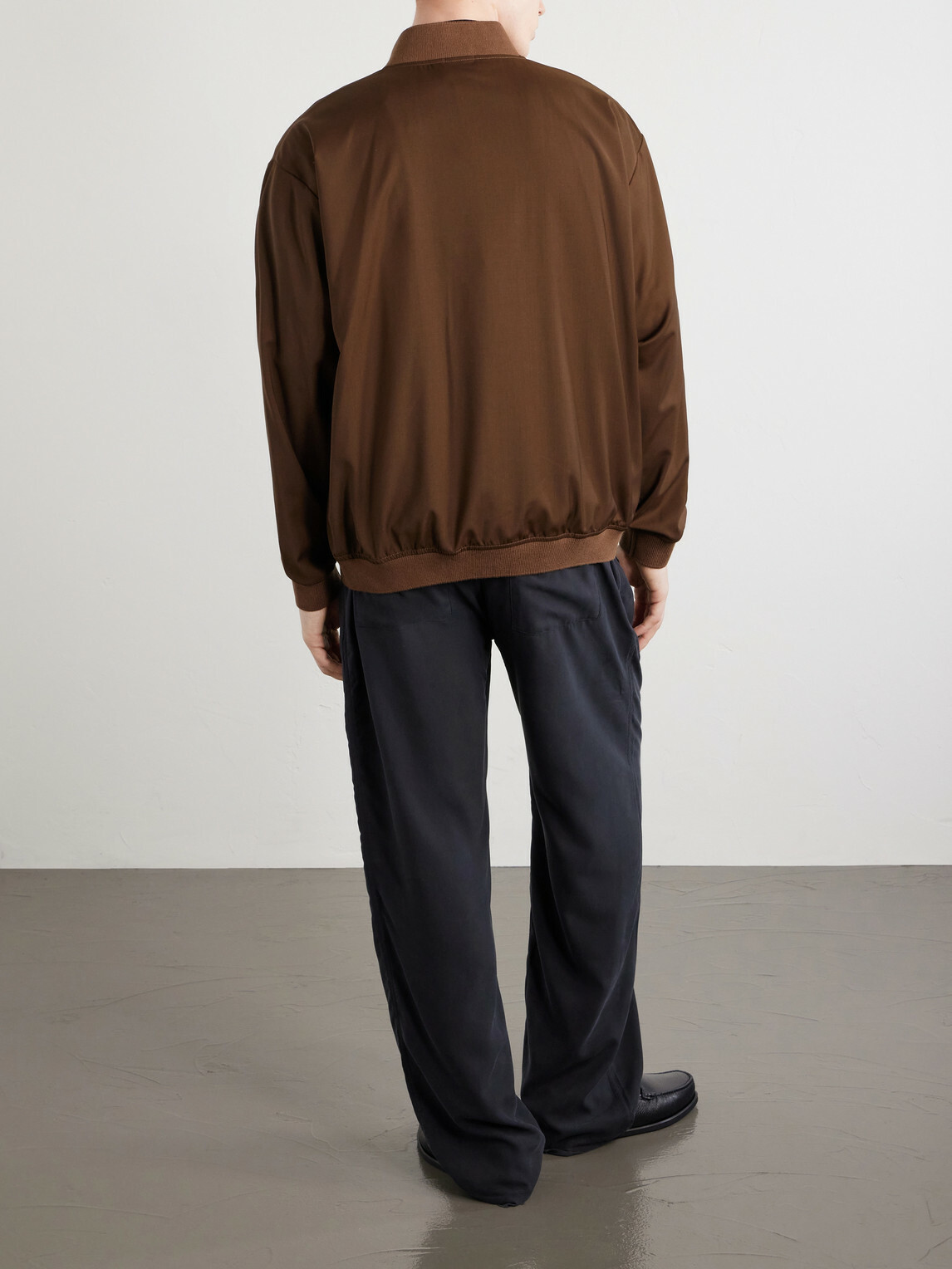 Barena - Gabier Virgin Wool Bomber Jacket - Brown