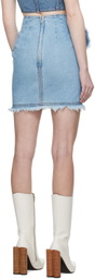 KIMHĒKIM Blue Venus Denim Miniskirt