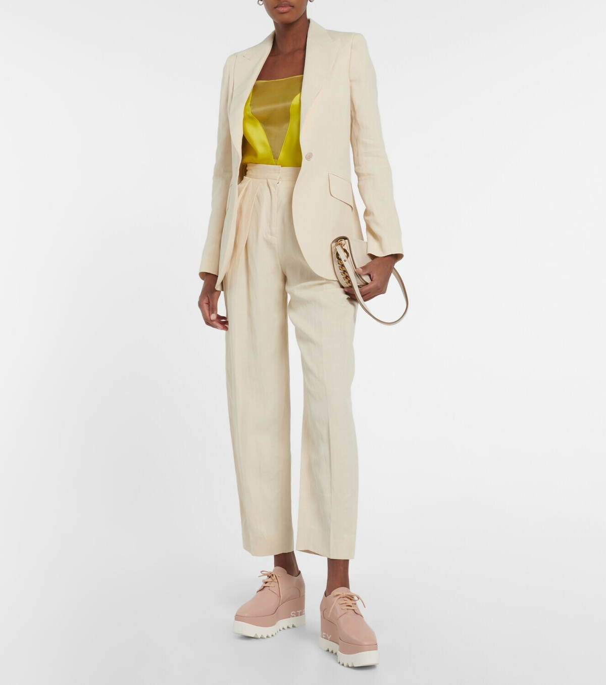 【関税込み】Stella McCartney ベージュ Elyse ダービー Stella McCartney - Elyse platform Derby shoes Stella McCartney