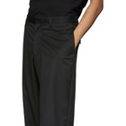 Sasquatchfabrix. Black Wide-Leg Trousers