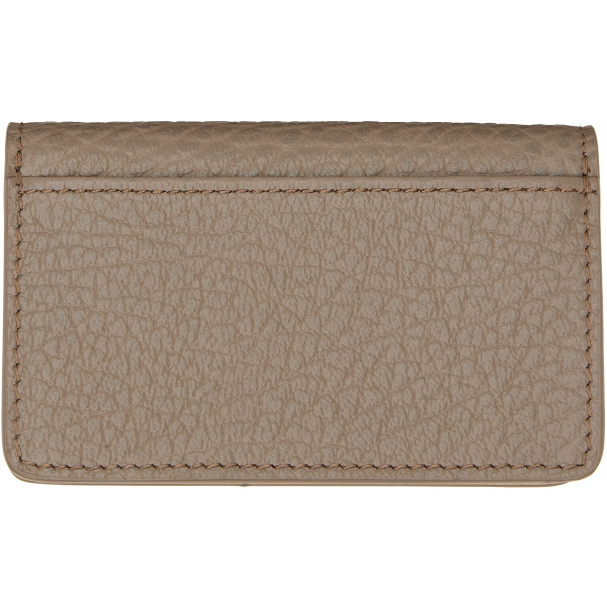 Maison Margiela Taupe Calfskin Card Holder
