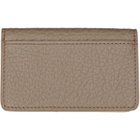 Maison Margiela Taupe Calfskin Card Holder