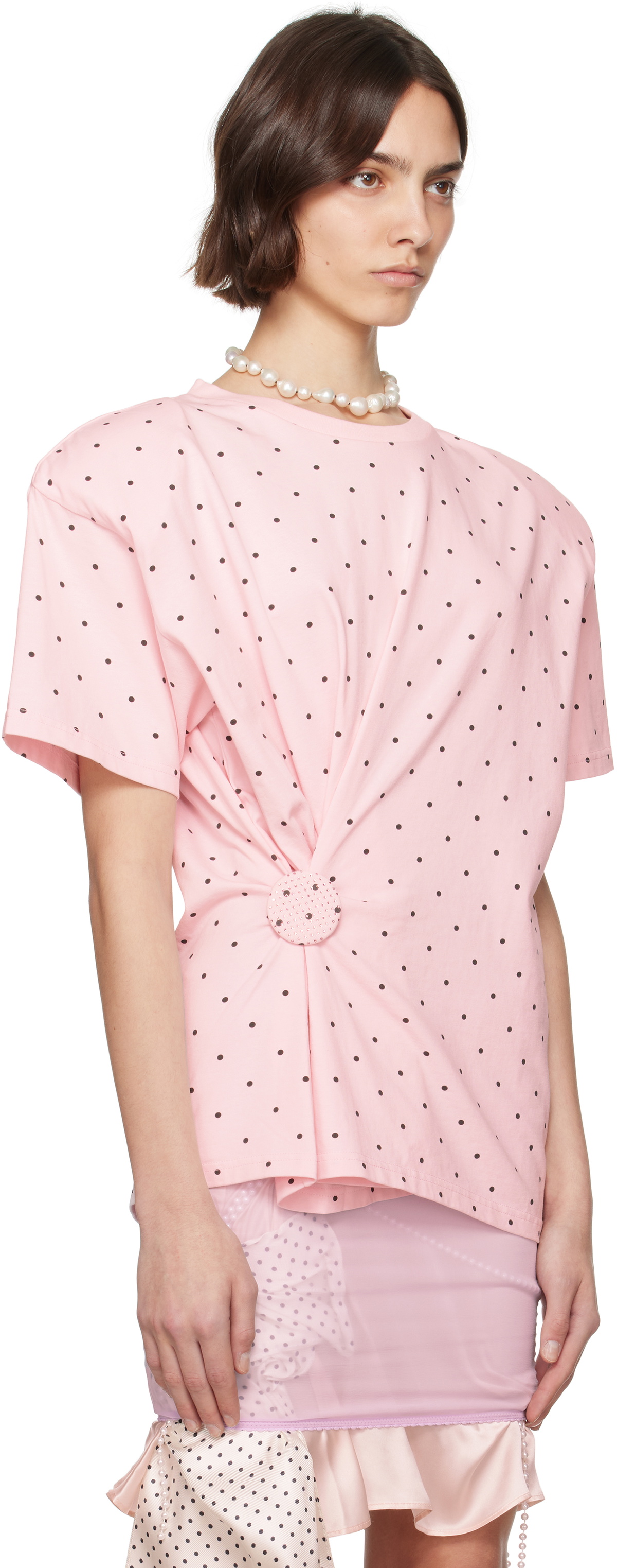 ALL-IN Pink Pinned Pyjama T-shirt