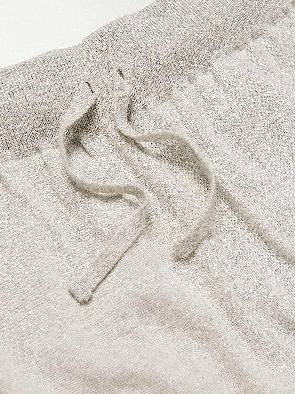 John Smedley - Henning Tapered Merino Wool Sweatpants - Gray