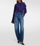 Victoria Beckham Ruffled silk blouse