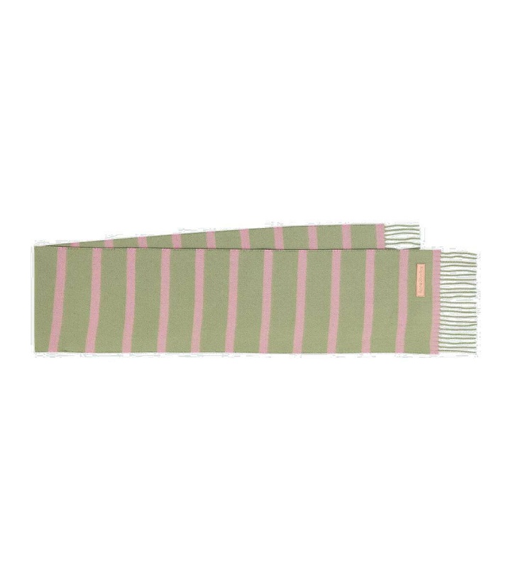 Photo: Acne Studios Striped fringed-edge wool scarf