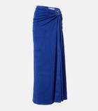 Christopher Esber Cotton-blend terry maxi skirt