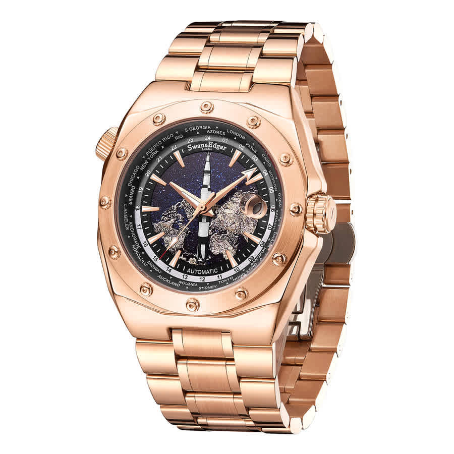 Swan & Edgar Apollo Automatic Black Dial Mens Watch SE00972