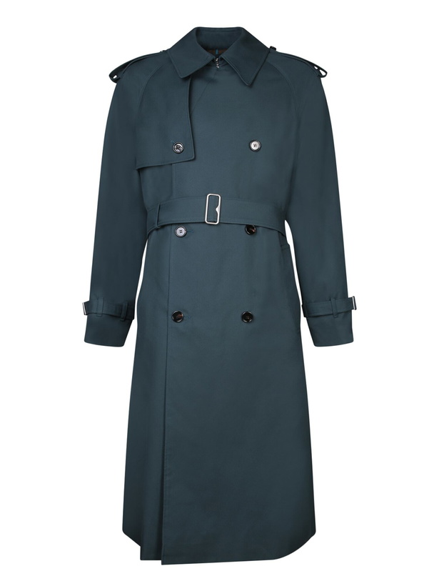 Photo: Burberry Double-breasted Blue Trench Coat