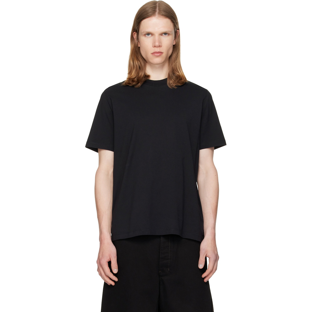 Jil Sander Black Crew-Neck T-shirt