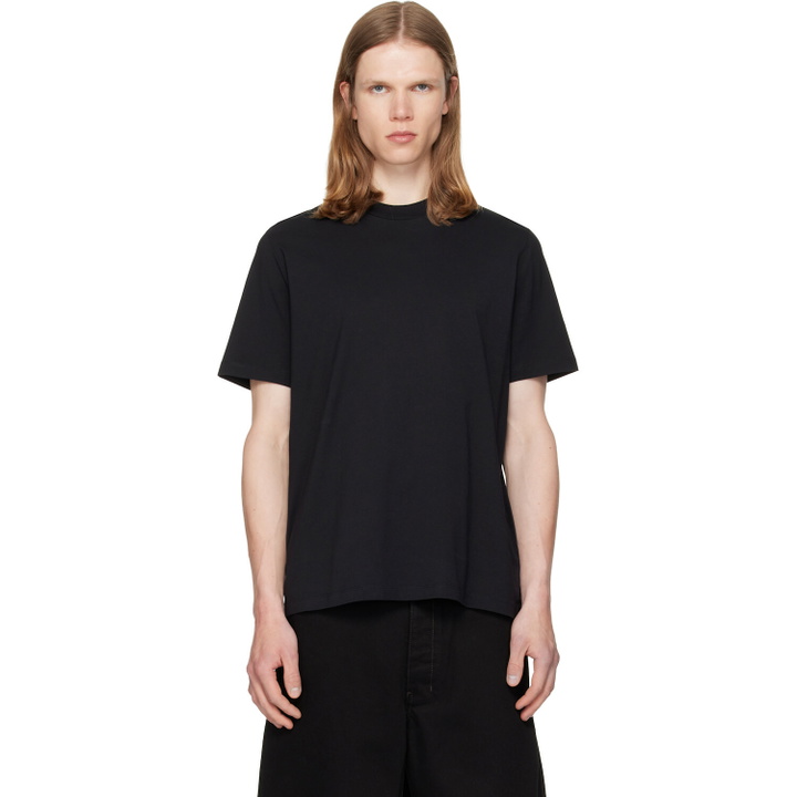 Photo: Jil Sander Black Crew-Neck T-shirt