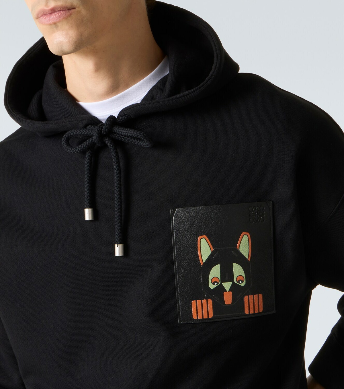 Loewe x Louis Wain cotton fleece hoodie