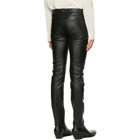 Saint Laurent Black Leather Skinny Pants