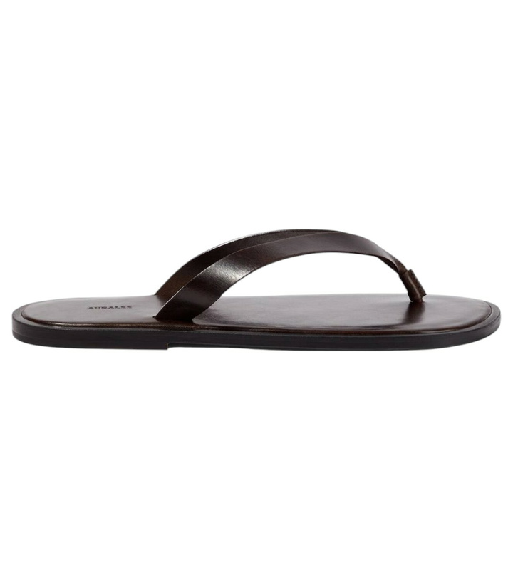 Photo: Auralee Leather thong sandals