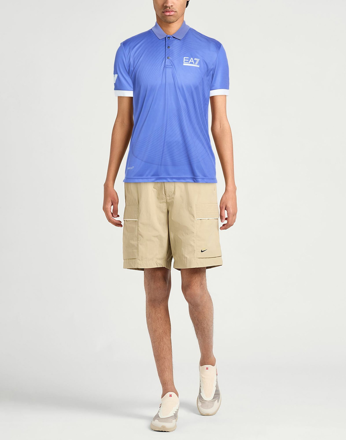 Ea7 Mens Polo shirt in Purple