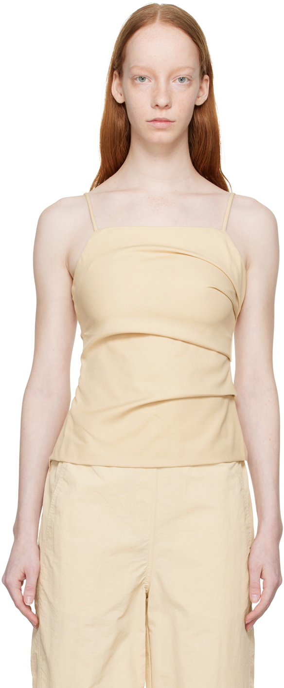 【関税込み】WYNN HAMLYN ベージュ Martha ミディアムドレス WYNN HAMLYN Beige Martha Camisole Wynn Hamlyn