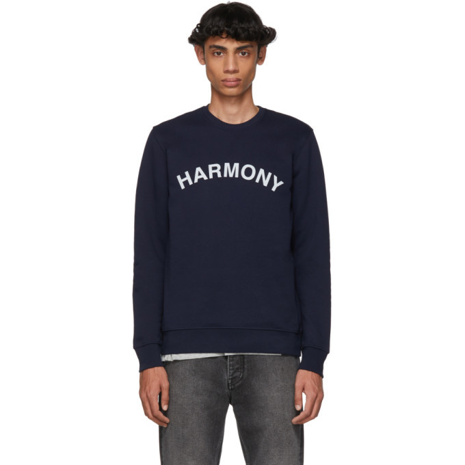 Harmony Navy Sael Logo Sweatshirt Harmony