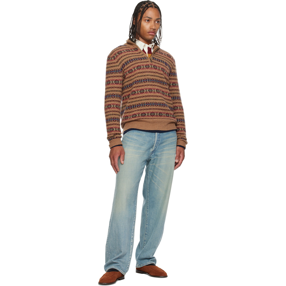 Polo Ralph Lauren Brown Mock Neck Sweater