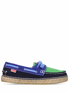 KENZO PARIS - 20mm Marine Cotton Boat Loafers