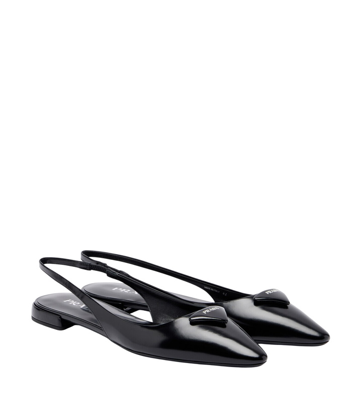 Photo: Prada Leather slingback ballet flats