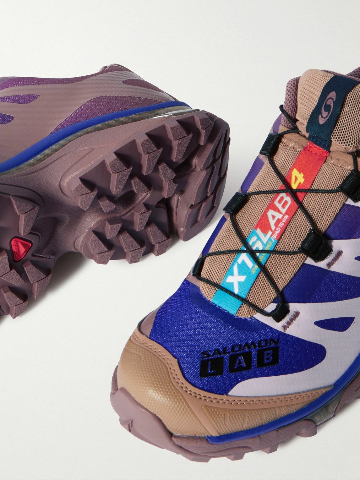 Salomon - XT-4 OG Rubber-Trimmed Mesh Sneakers - Purple Salomon
