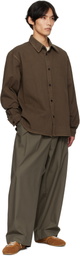 LE17SEPTEMBRE Brown Button Denim Shirt