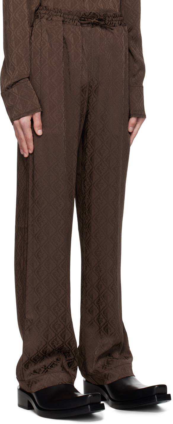 Marine Serre Brown Moon Diamant Trousers