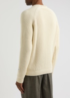 Percival Auxiliary Ribbed Cotton Jumper Cream