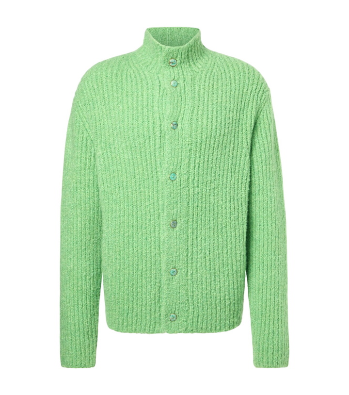Photo: God's True Cashmere Ribbed-knit cashmere bouclé cardigan