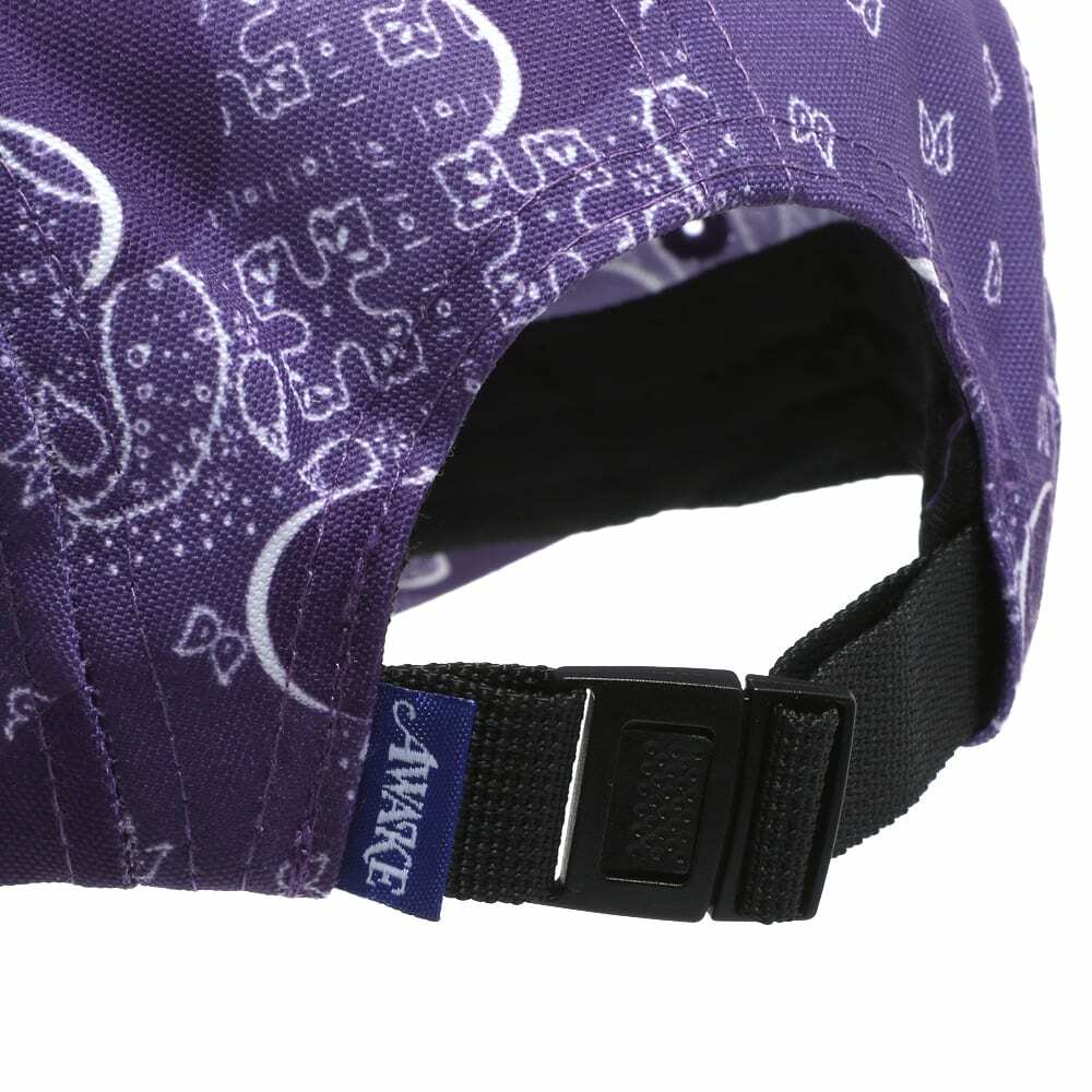 Awake NY Men's Big Paisley 5 Panel Cap in Sapphire Awake NY
