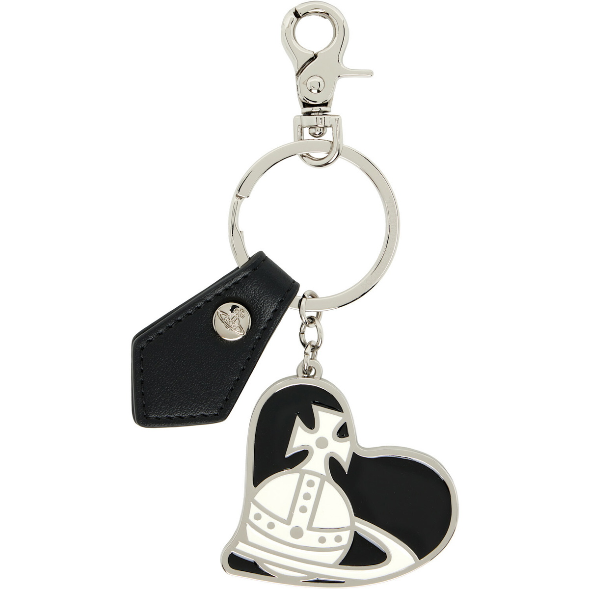 Vivienne Westwood Blue Mirror Heart Orb Keychain Vivienne Westwood