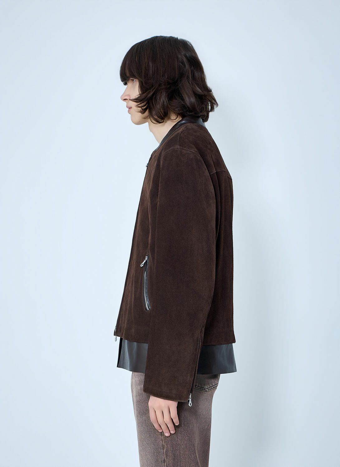 Our Legacy Drift Zip-Dastening Suede Jacket