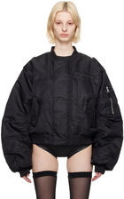 Entire Studios SSENSE Exclusive Black A-2 Bomber Jacket