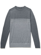 Peter Millar - Crown Crafted Striped Merino Wool-Blend Sweater - Gray