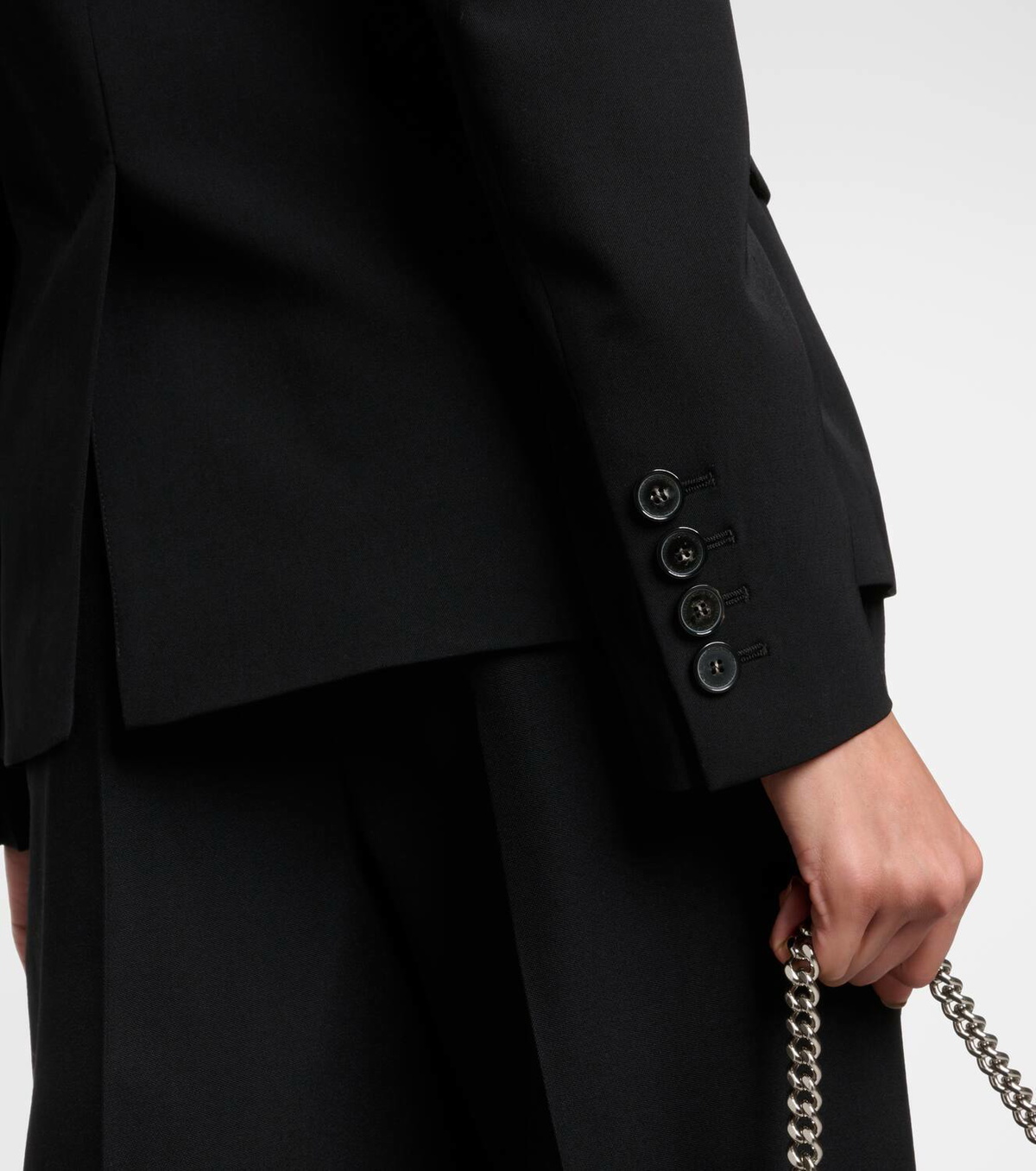 Stella McCartney Single-breasted wool blend blazer Stella
