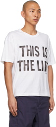 Visvim White Jumbo 'This Is The Life' T-Shirt