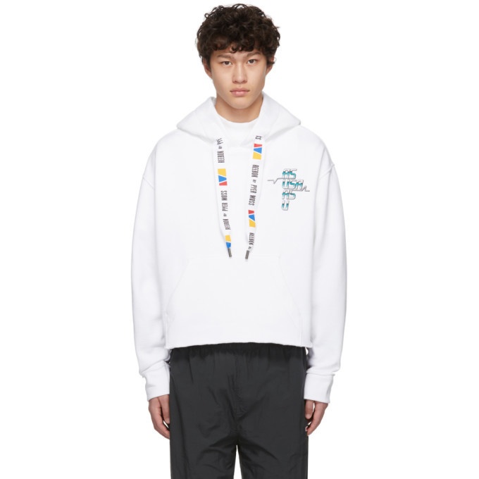 Photo: Reebok by Pyer Moss White Collection 3 Franchise Hoodie