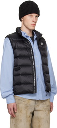 AAPE by A Bathing Ape Black 'AAPENOW' Moonface Logo Puffer Down Vest