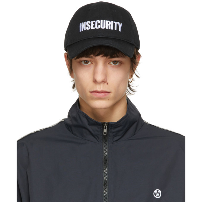 VETEMENTS Black Insecurity Cap Vetements