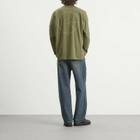Polar Skate Co. Men's Stroke Logo Steve Long Sleeve T-Shirt in Army Green