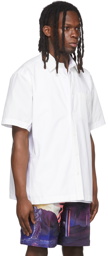 Valentino White Canvas Layered Shirt
