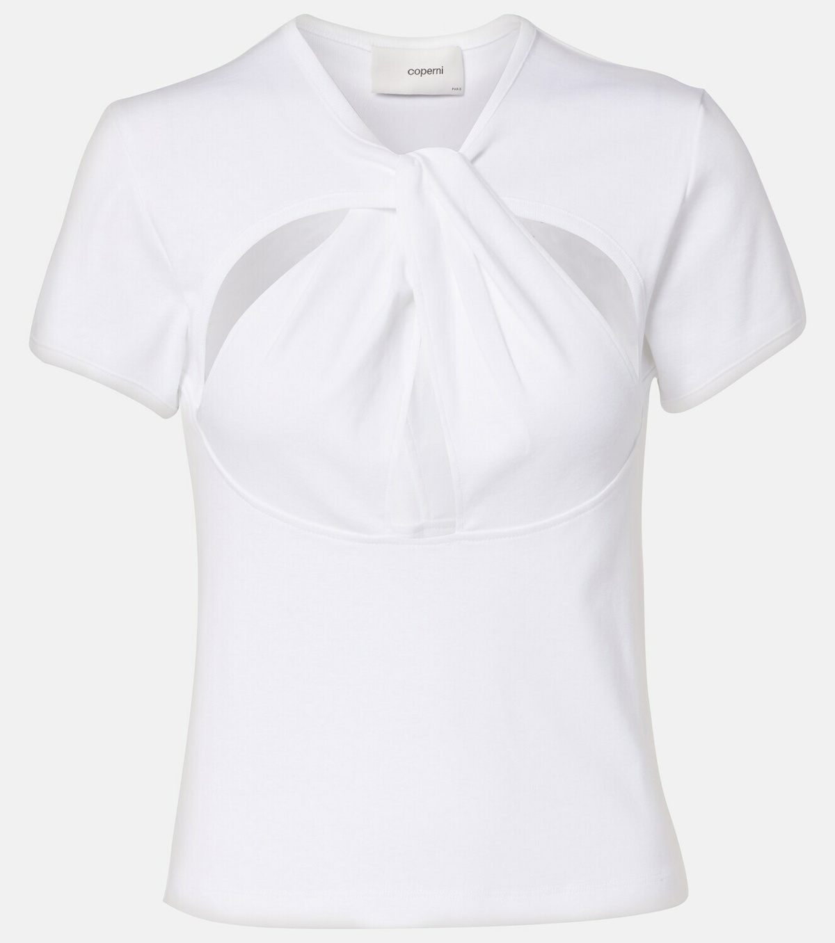 Coperni Cutout cotton T-shirt