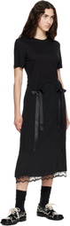 Simone Rocha Black Floral Lace Brogue Derbys