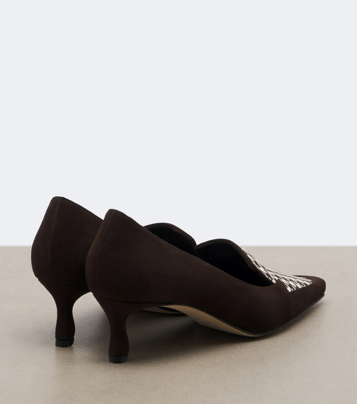 Manolo Blahnik Petusi houndstooth suede pumps