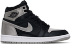 Nike Jordan Black & Silver Air Jordan 1 High OG Sneakers